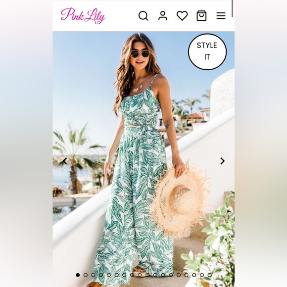 Pink Lily Other - Pink Lily Heart of Paradise Two Piece Ivory Set